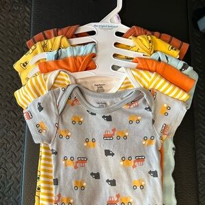 8 pack Gerber Onesies Construction theme
